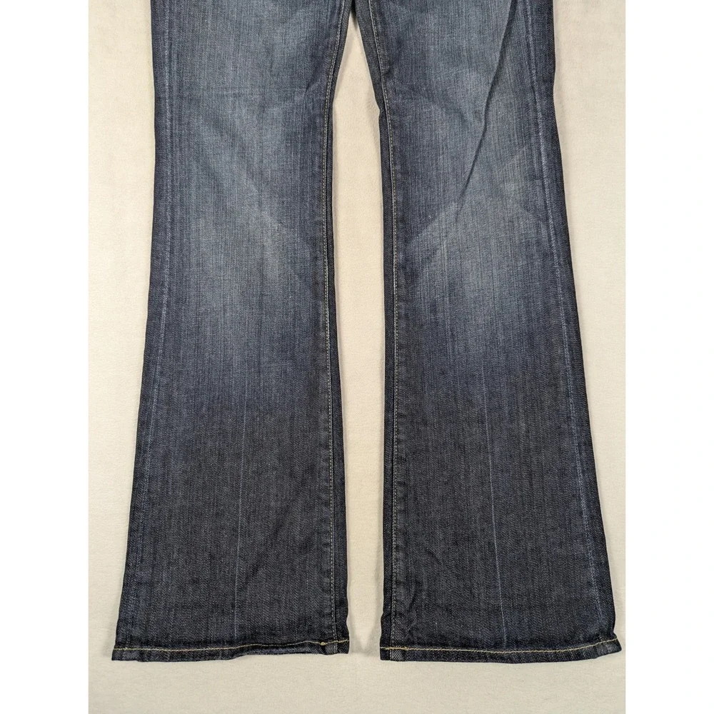7 For All Mankind Original Bootcut Dark Blue Womens Jeans Size 26 - Picture 4 of 7